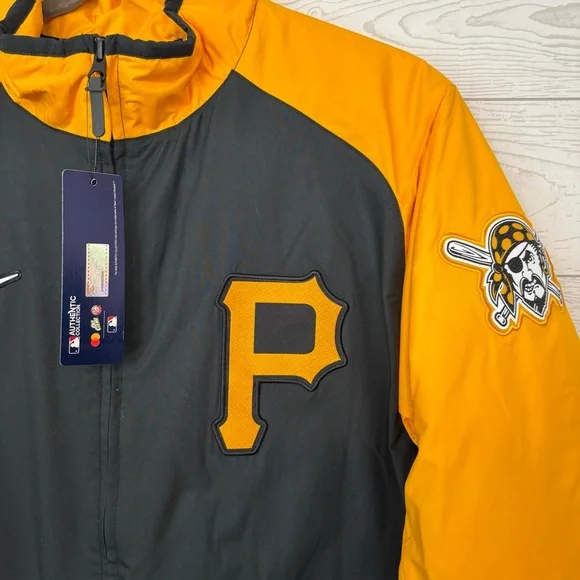 Nike Baseball MLB Authentic Collection Pittsburgh Pirates Jacket Coat NWT Large - Picture 5 of 16